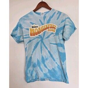 Wawa Hoagiefest 2010 T Shirt Mens S Gildan 100% Cotton Purple Tie Dye Retro